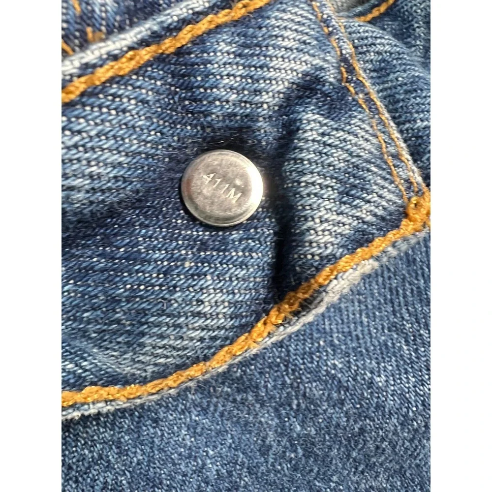 VTG Levis 540 Jeans Mens 44x34 (42x34) Blue‎ Orange Tab Dark Wash Black Bat Wing